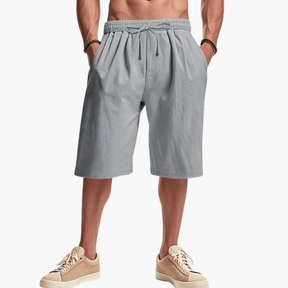 Men's Cargo Shorts Elastic Waist Multi-Pocket