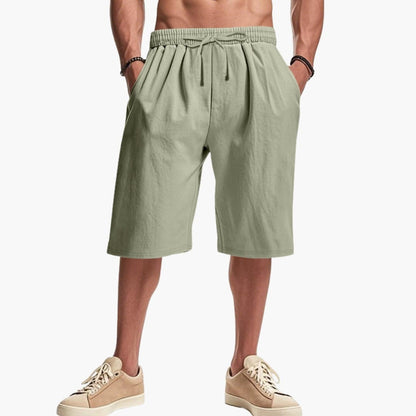 Men's Cargo Shorts Elastic Waist Multi-Pocket