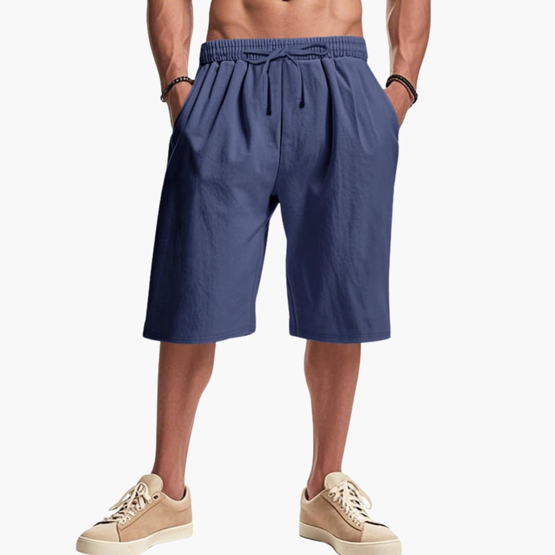 Men's Cargo Shorts Elastic Waist Multi-Pocket