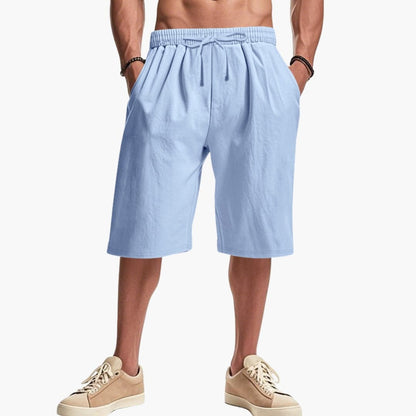 Men's Cargo Shorts Elastic Waist Multi-Pocket