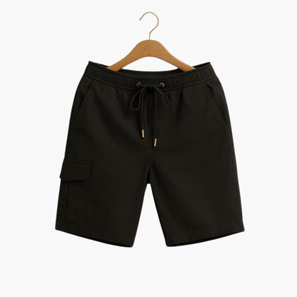 Men's Elastic Waist Cargo Shorts Flap Pocket - Vonnera