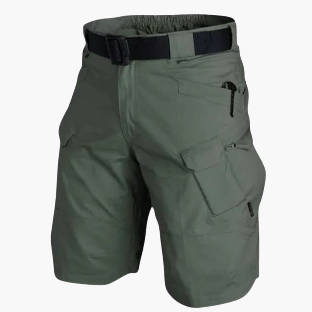 Men's Cargo Shorts Zip Pockets Adjustable Waist