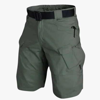 Men's Cargo Shorts Zip Pockets Adjustable Waist