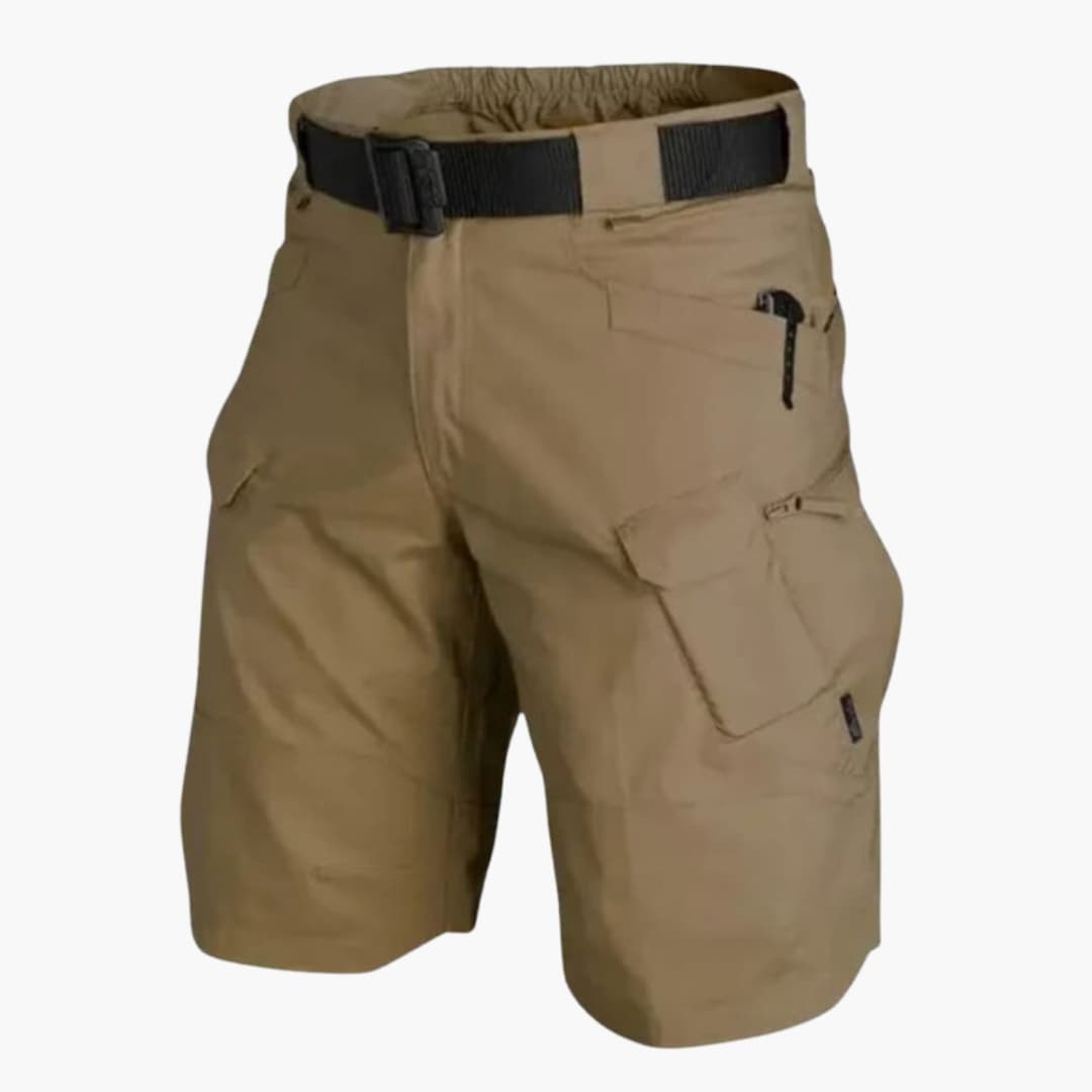 Men's Cargo Shorts Zip Pockets Adjustable Waist
