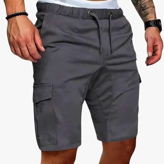 Men's Cargo Shorts Multiple Pockets Button Closure - Vonnera