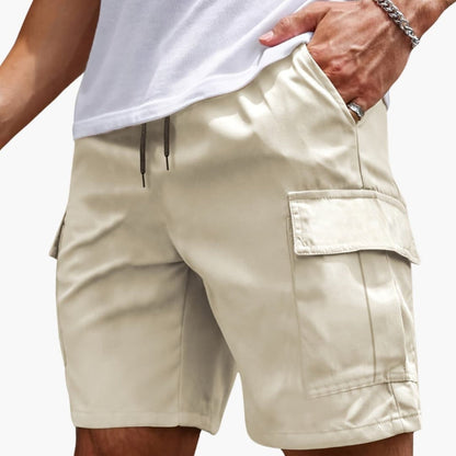 Men's Cargo Shorts Multiple Pockets Zipper Closure