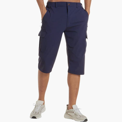 Men's Stretch Cargo Shorts Zipper Pockets - Vonnera