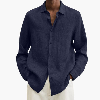 Men's Long Sleeve Button-Down Shirt Classic Fit - Vonnera