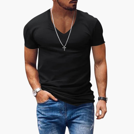 Men's V-Neck Short Sleeve T-Shirt - Vonnera