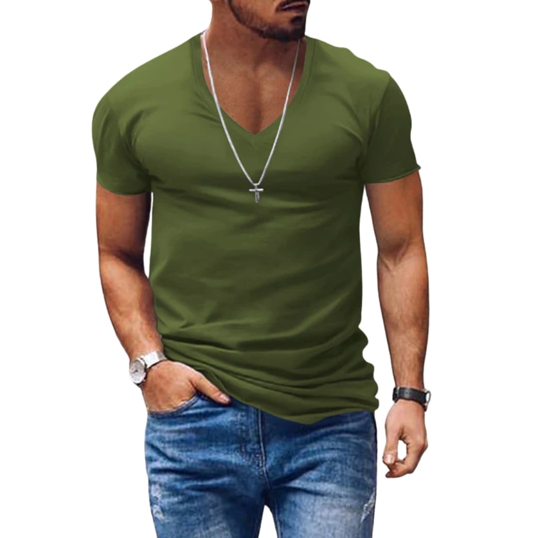 Men's V-Neck Short Sleeve T-Shirt