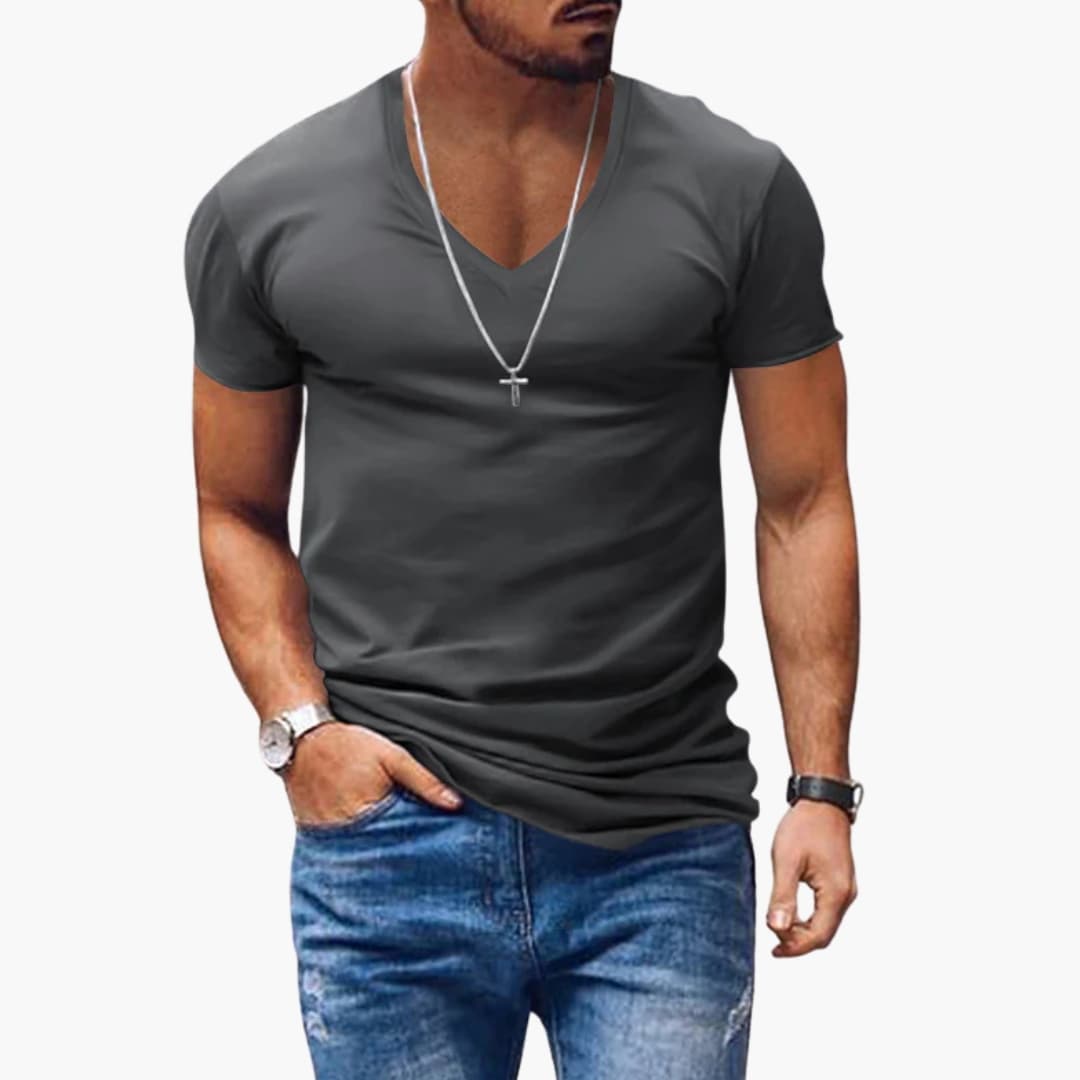 Men's V-Neck Short Sleeve T-Shirt