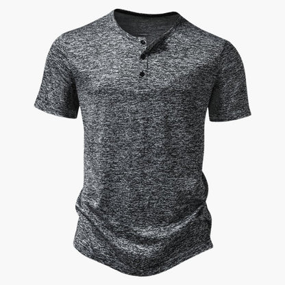 Men's Cotton Short Sleeve Henley Shirt - Vonnera