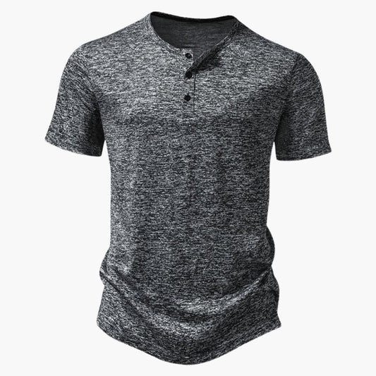Men's Cotton Short Sleeve Henley Shirt - Vonnera