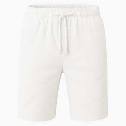 Men's Cotton Linen Shorts Elastic Waistband - Vonnera