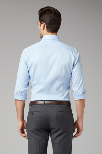 Men's Classic Collar Dress Shirt Button Front