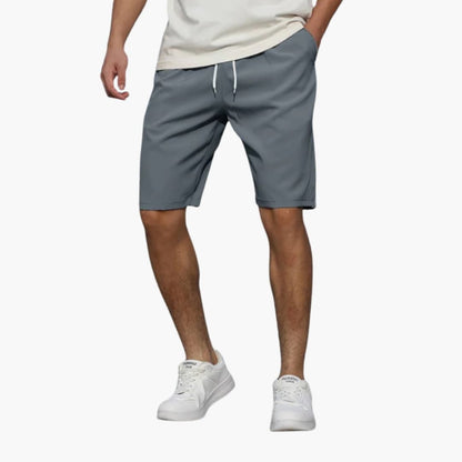 Men's Elastic Waist Shorts With Pockets - Vonnera
