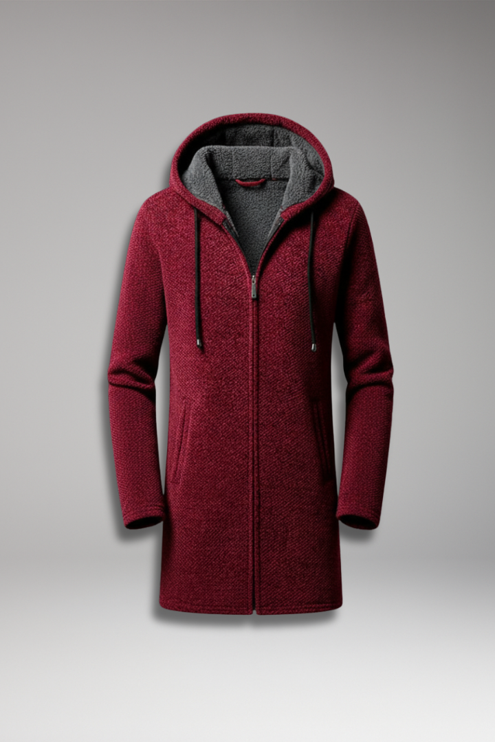 Men's Hooded Full Zip Jacket Lined Interior - Vonnera