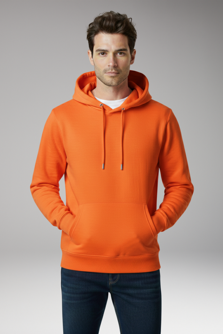 Men's Hooded Sweatshirt Adjustable Kangaroo Pocket
