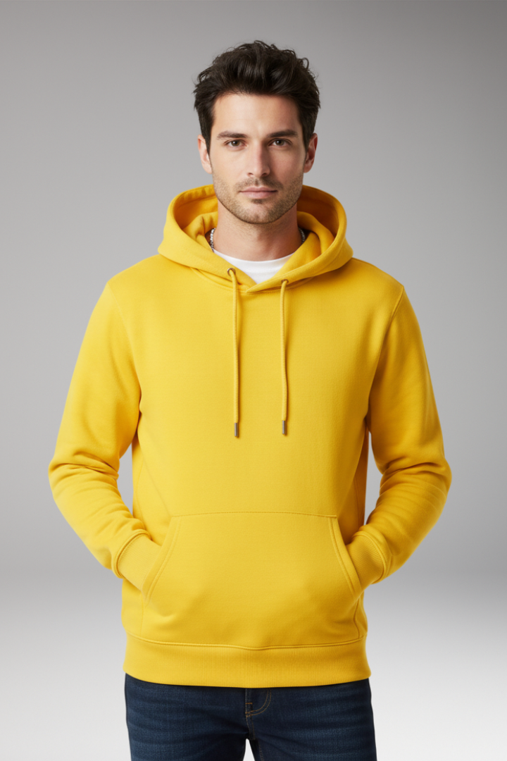 Men's Hooded Sweatshirt Adjustable Kangaroo Pocket