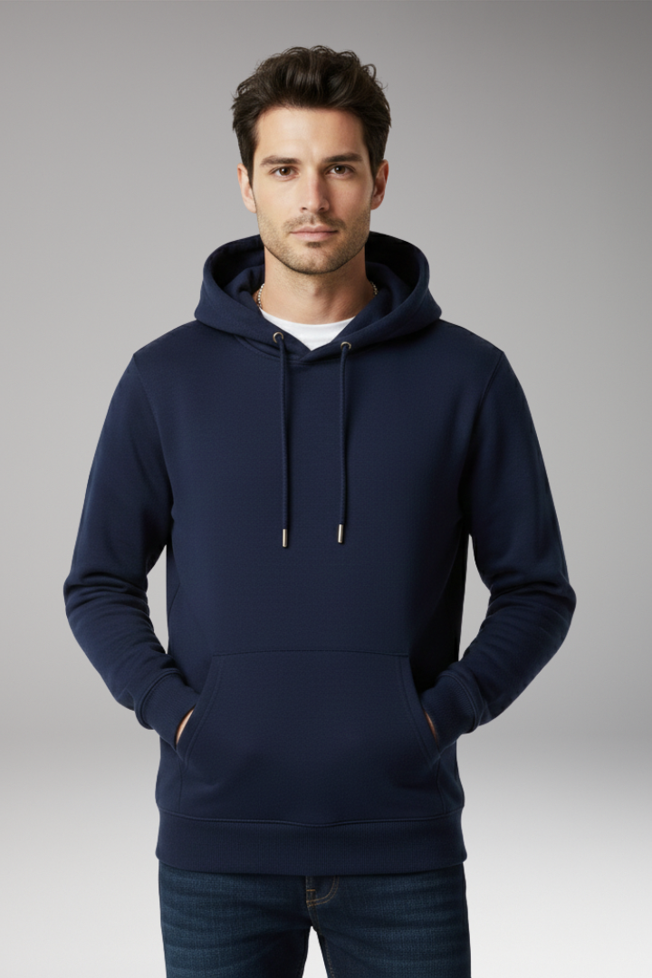 Men's Hooded Sweatshirt Adjustable Kangaroo Pocket