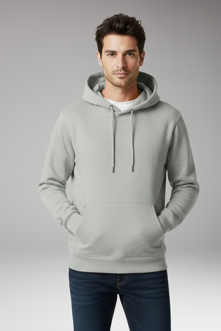 Men's Hooded Sweatshirt Adjustable Kangaroo Pocket
