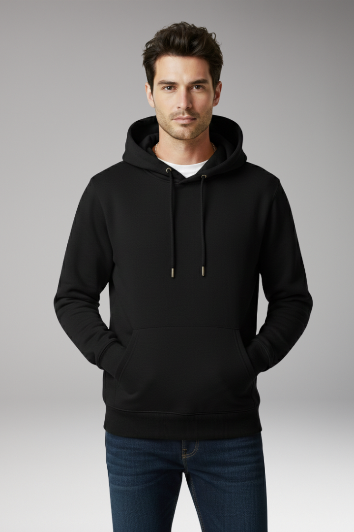 Men's Hooded Sweatshirt Adjustable Kangaroo Pocket