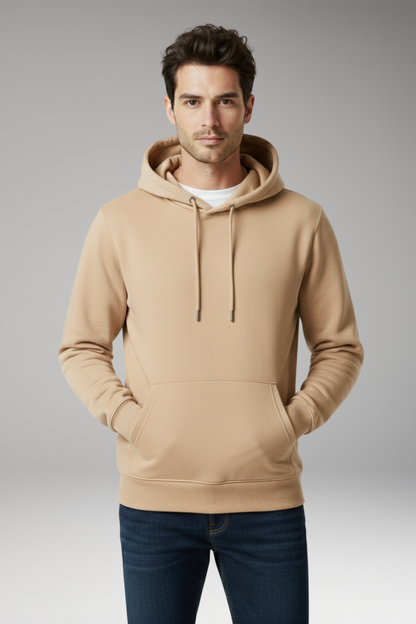 Men's Hooded Sweatshirt Adjustable Kangaroo Pocket