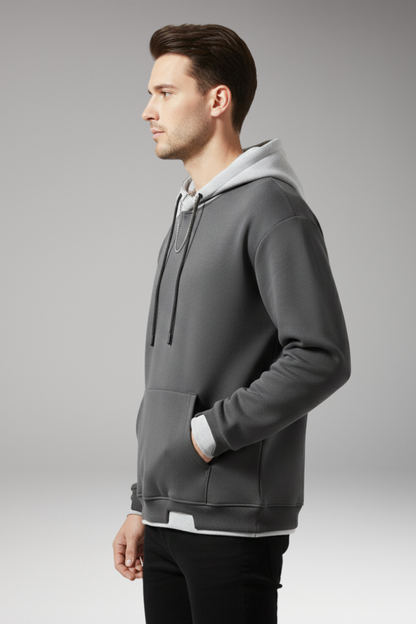 Men's Hooded Sweatshirt Drawstring Kangaroo Pocket