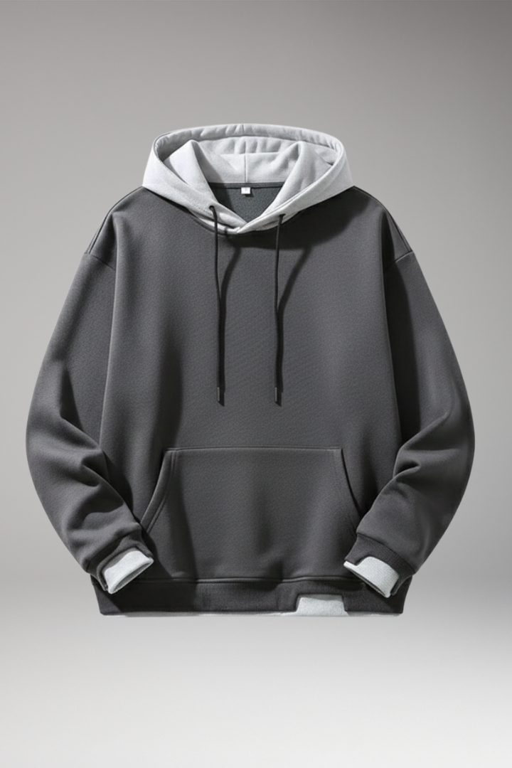 Men's Hooded Sweatshirt Drawstring Kangaroo Pocket - Vonnera