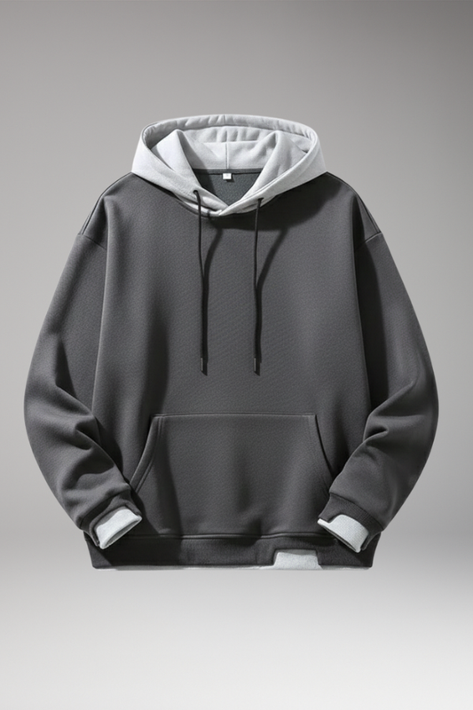Men's Hooded Sweatshirt Drawstring Kangaroo Pocket - Vonnera