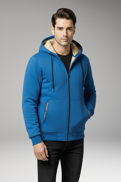 Men's Zipper Hoodie Fleece Lined