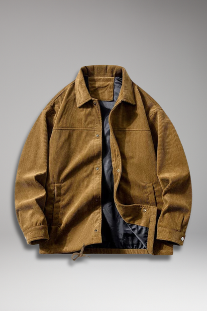 Men's Drawstring Jacket with Front Pockets - Vonnera