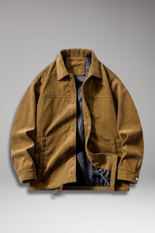 Men's Drawstring Jacket with Front Pockets - Vonnera