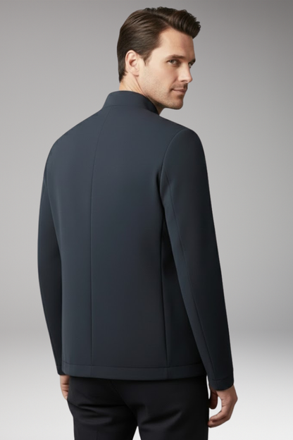 Men's Zip Front Jacket Zippered Pockets