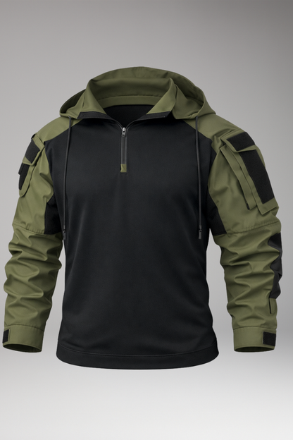 Men's Hooded Jacket With Sleeve Pockets - Vonnera
