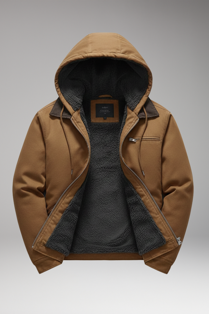 Men's Hooded Zipper Jacket - Vonnera