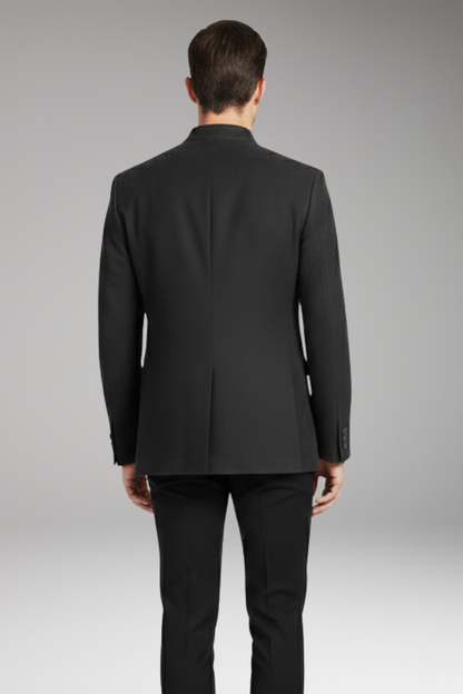Men's Long Coat Structured Design