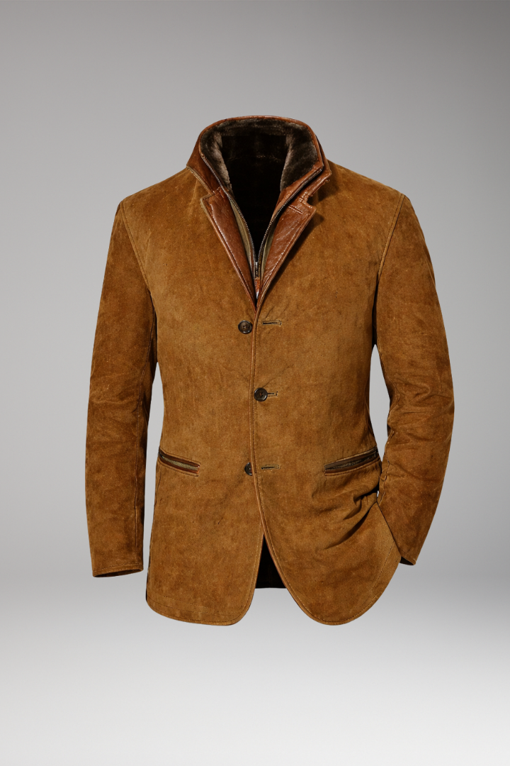 Men's Blazer Jacket Notched Collar Button Closure - Vonnera