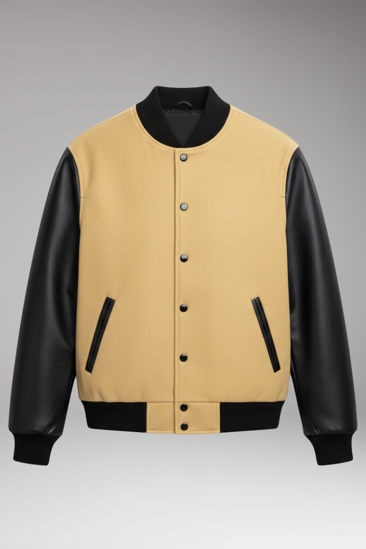 Men's Ribbed Trim Jacket with Side Pockets - Vonnera