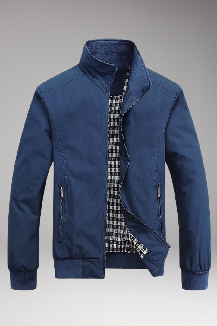 Men's Stand-Up Collar Zip Jacket - Vonnera