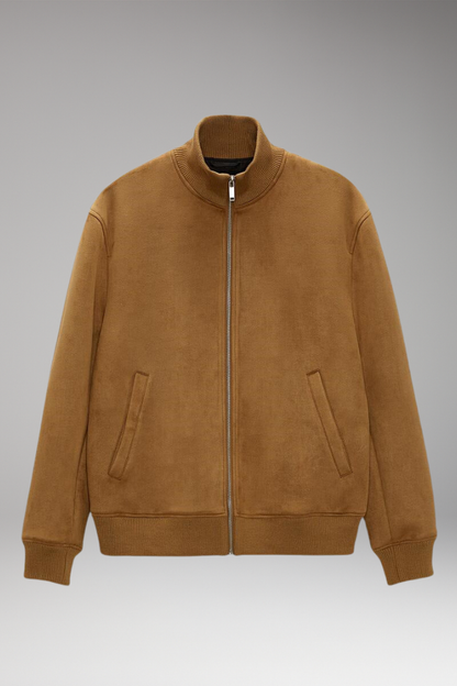 Men's Stand Collar Jacket Elastic Cuffs - Vonnera