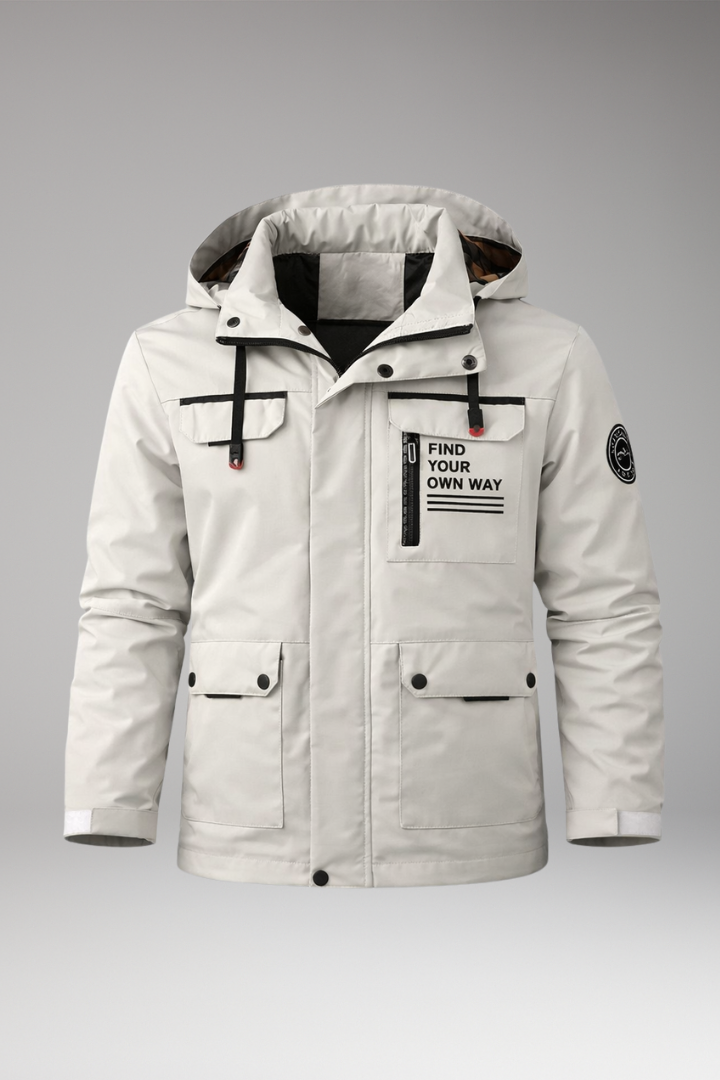 Men's Stand Collar Full Zip Jacket - Vonnera