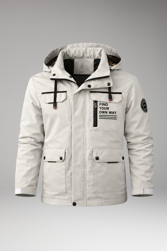 Men's Stand Collar Full Zip Jacket - Vonnera