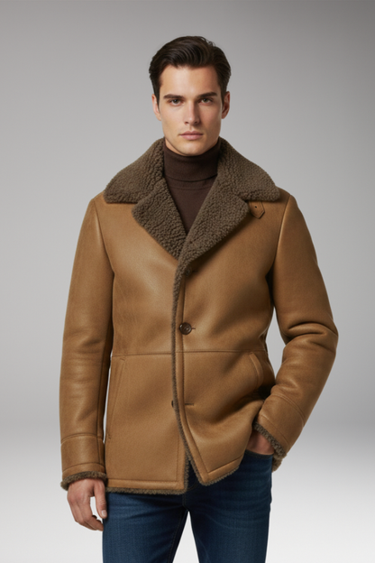 Men's Fleece Jacket Wide Collar