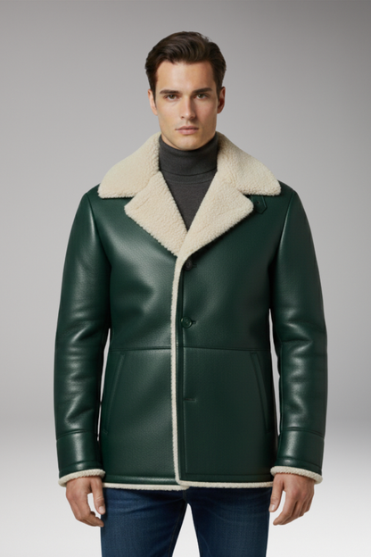 Men's Fleece Jacket Wide Collar