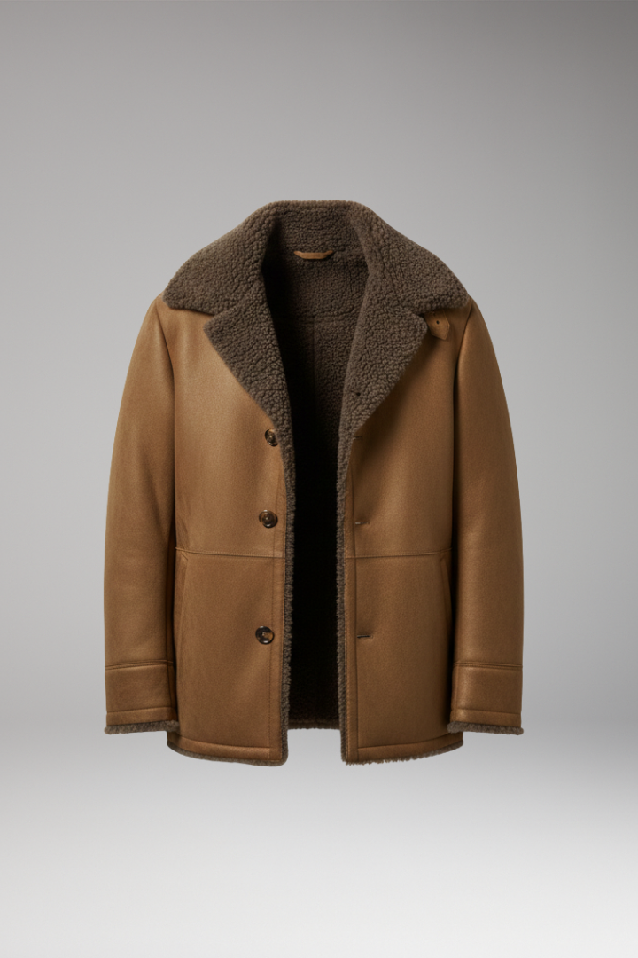 Men's Fleece Jacket Wide Collar - Vonnera