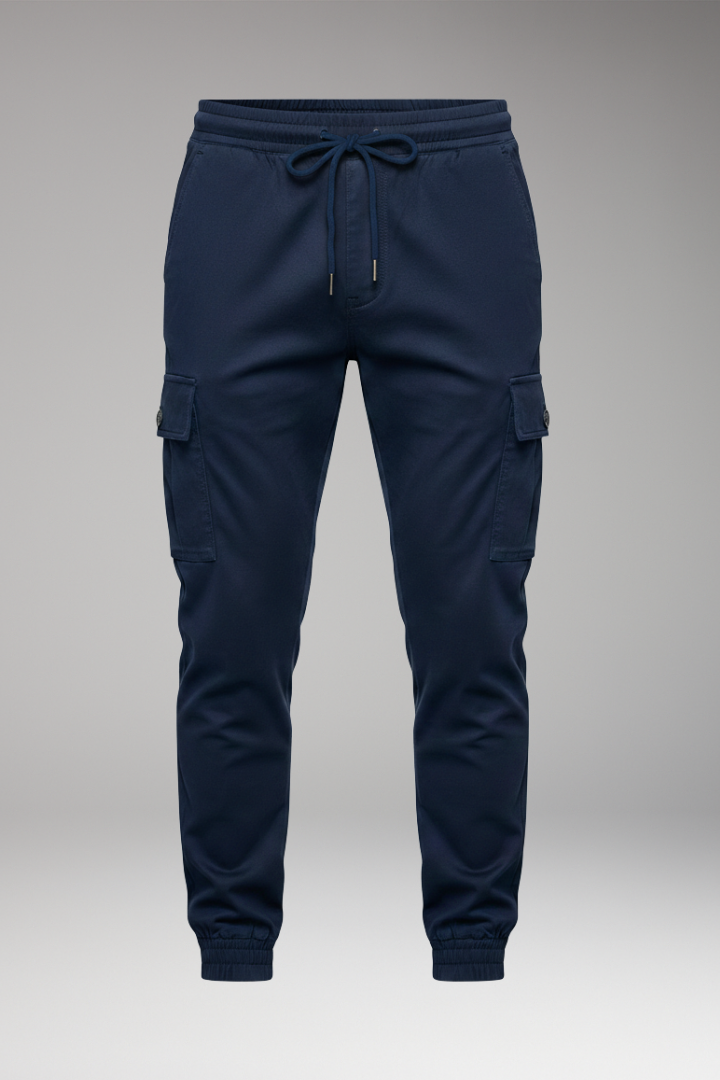Men's Jogger Pants Elastic Waist Cargo Pockets - Vonnera
