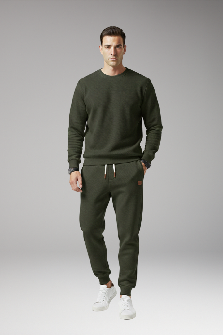 Men's Jogging Pants Drawstring Ribbed Cuffs