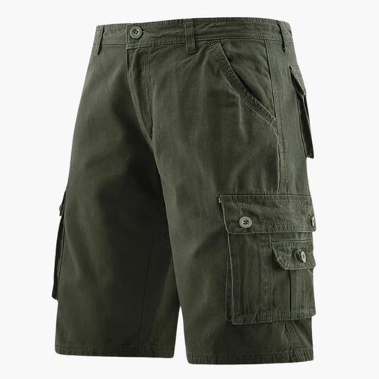 Men's Cargo Shorts Elastic Waistband Utility Pockets - Vonnera