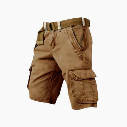 Men's Cargo Shorts Knee-Length Zipper Pockets - Vonnera